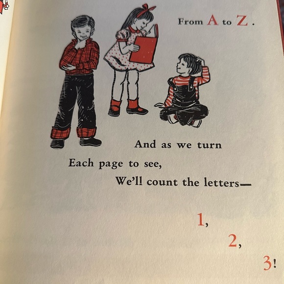 Collectors Edition1955 Children’s book”ABC and 123” - Picture 3 of 4